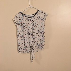 Tie blouse